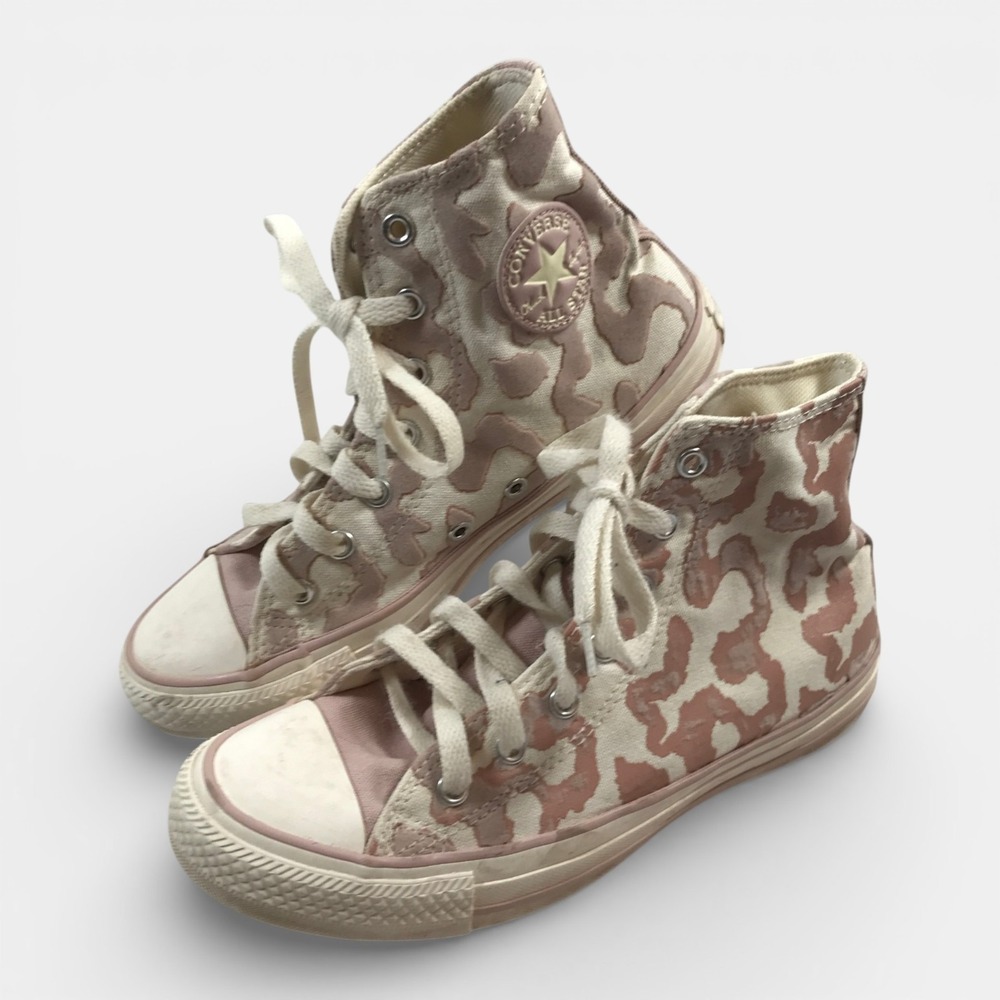 Converse Chuck Taylor All Star Pink‎ Leopard Print Kids US 5 Womens 6.5 EU 37.5